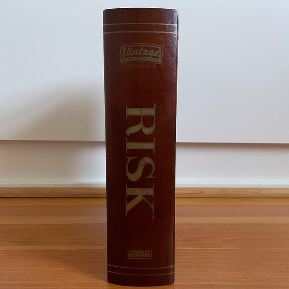 Risk Vintage Game Collection Wooden Book Shelf 2005 Edition - Picture 2 of 7
